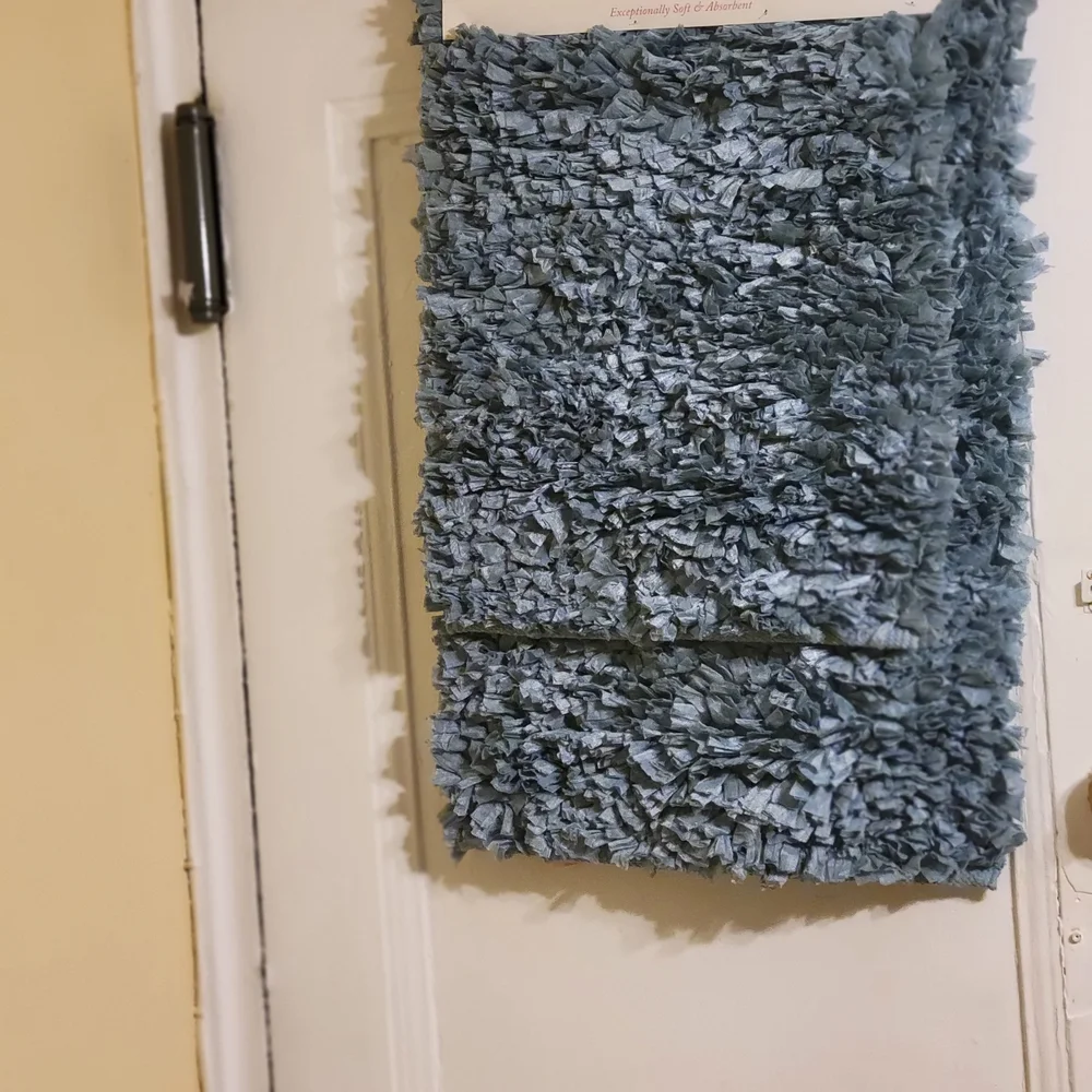 Catherine Malandrino Blue Bath Mat